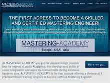 Tablet Screenshot of mastering-academy.com
